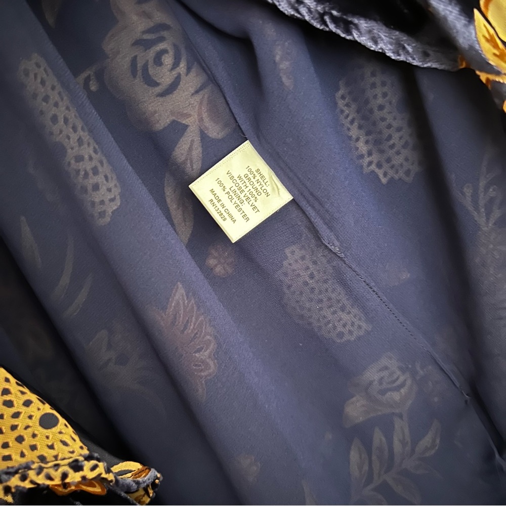 House of Harlow 1960 Navy Floral Midi Skirt - Picture 8 of 11